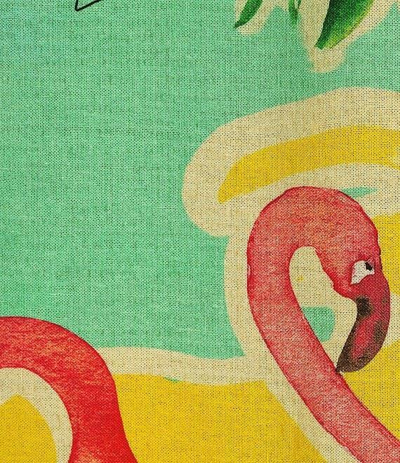 Antonio Melani Collins Tropical Fruit Print Coordinating Linen Wide Leg Pants Product Image