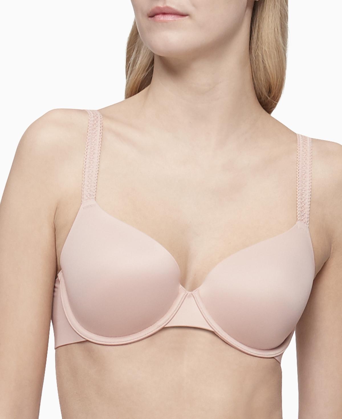 Calvin Klein Womens Liquid Touch Lightly Lined Full Coverage Bra - Pink - 32A Product Image