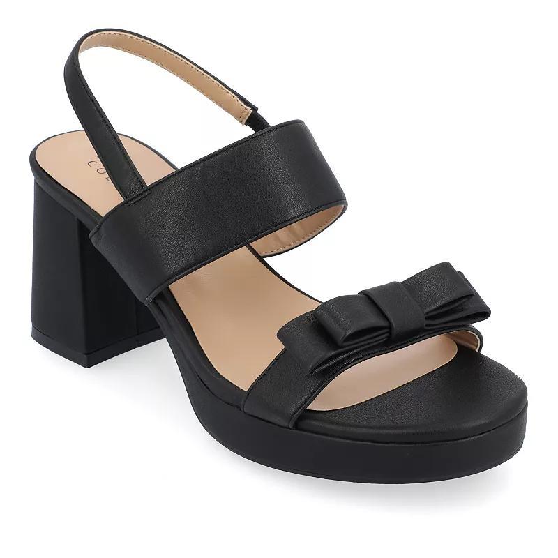 Journee Brookan Women's Block Heel Sandals, Size: 9 Product Image