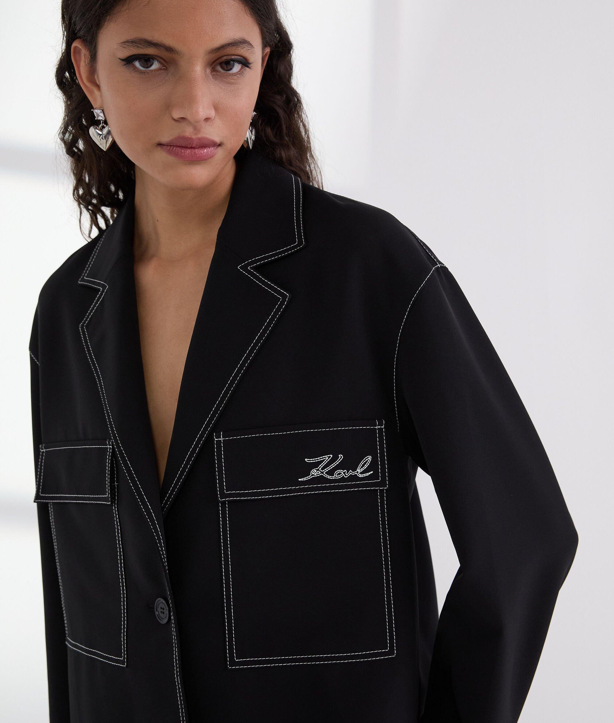 CONTRAST STITCH JACKET Product Image