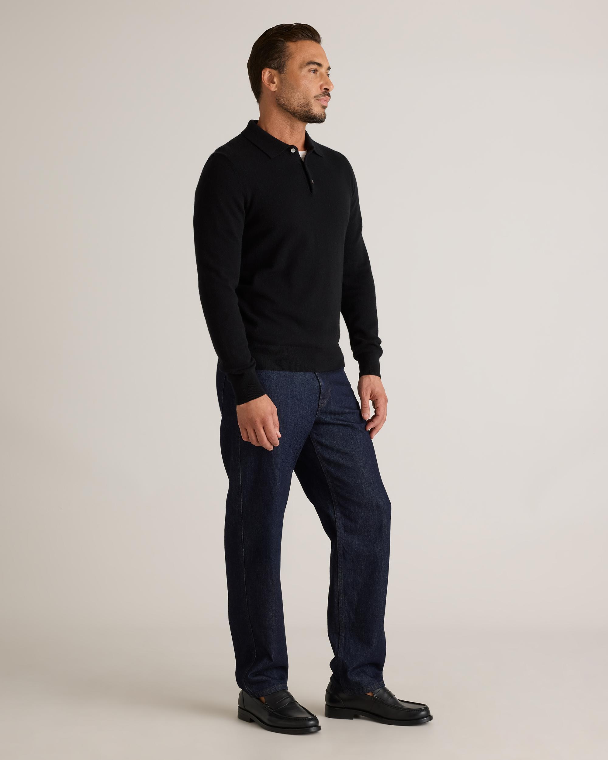 Quince | Men's Mongolian Cashmere Polo Sweater Product Image