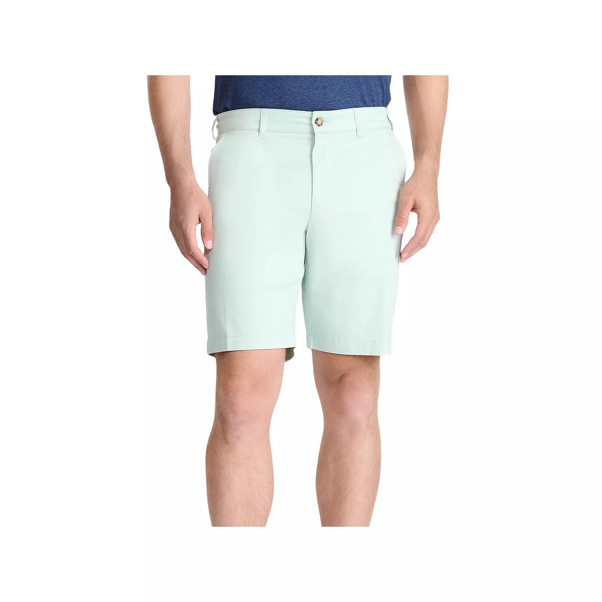 Men's IZOD Saltwater 9.5-in. Flat Front Shorts, Size: 38, Harbor Blue Product Image