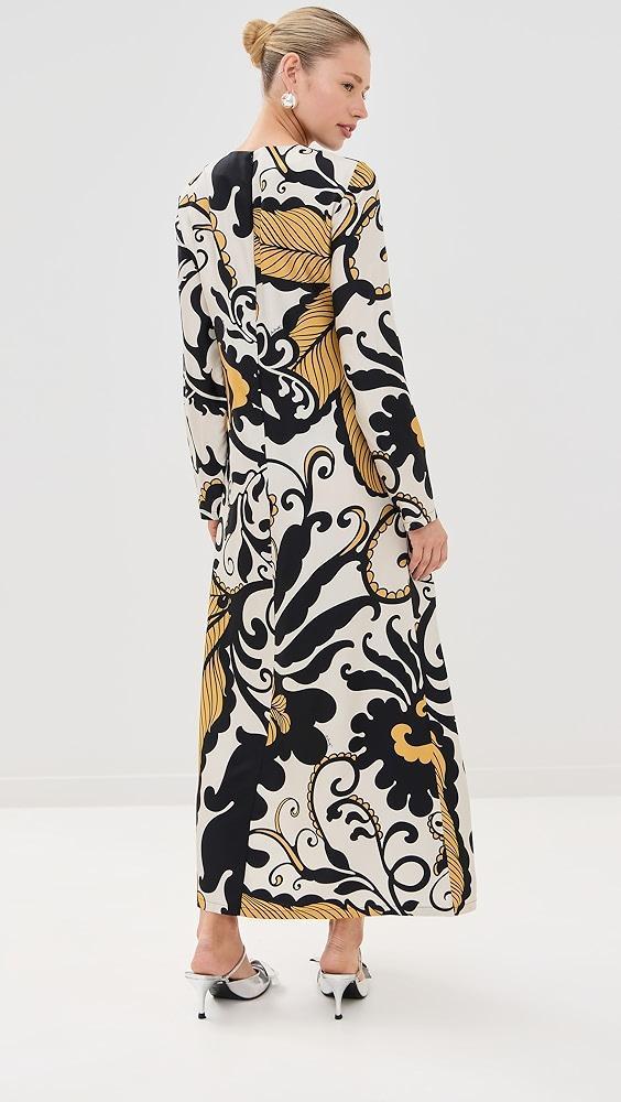 La DoubleJ Silk Long Sleeve Swing Dress | Shopbop Product Image