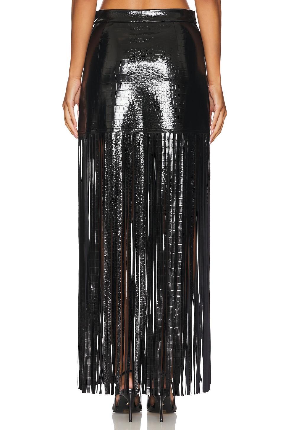 Libby Embossed Faux Leather Skirt OSIS STUDIO Product Image
