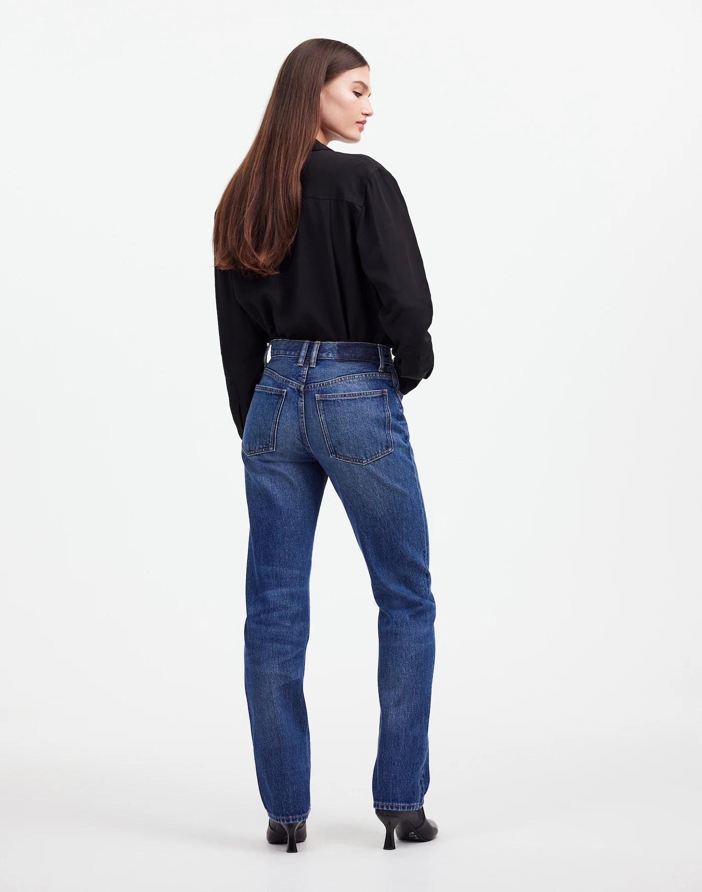 Alexa Chung for Madewell High-Rise Straight Jean in Allendale Wash Product Image