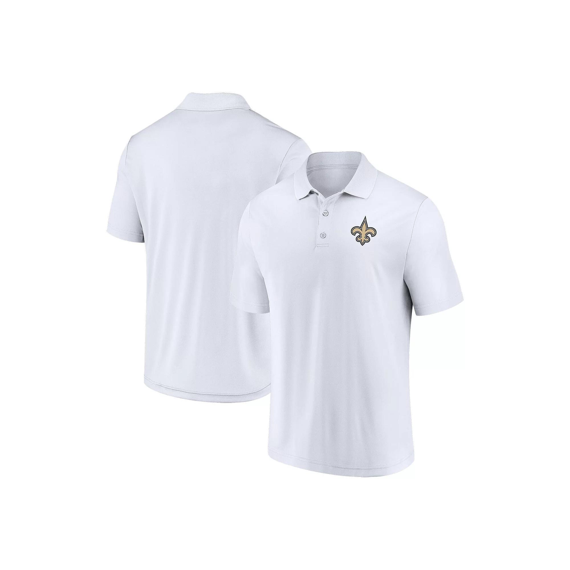 Men's Fanatics Branded White New Orleans Saints Component Polo, Size: 4XL Product Image