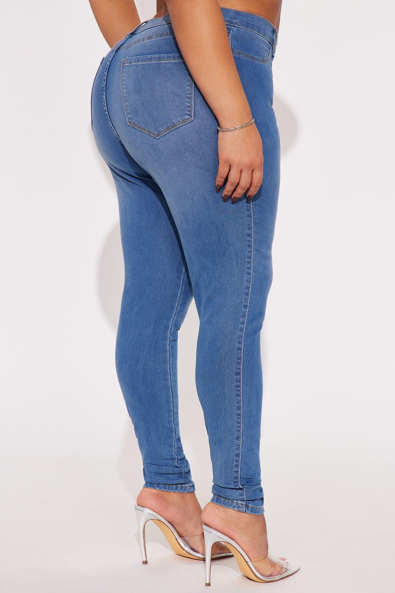 Claire Classic High Rise Skinny Jeans - Medium Wash Product Image