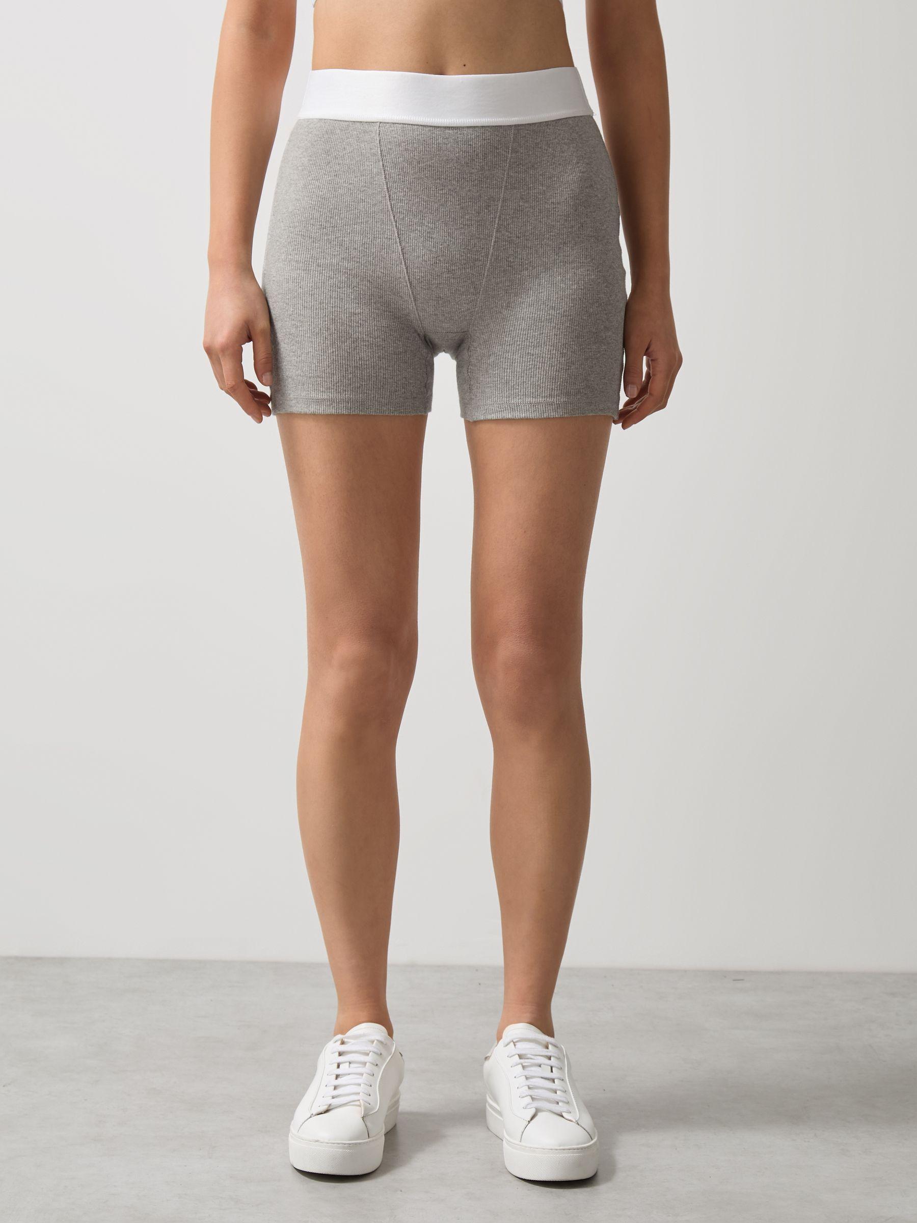 McLaren F1 Team Ribbed Boxer Shorts in Grey Melange Product Image