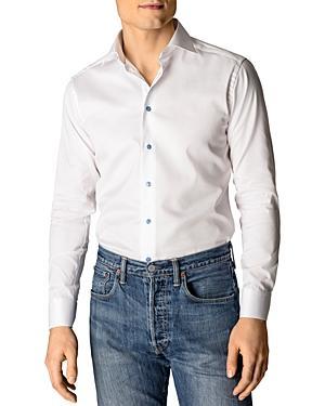 Eton Contemporary Fit Contrast Blue Button Shirt Product Image
