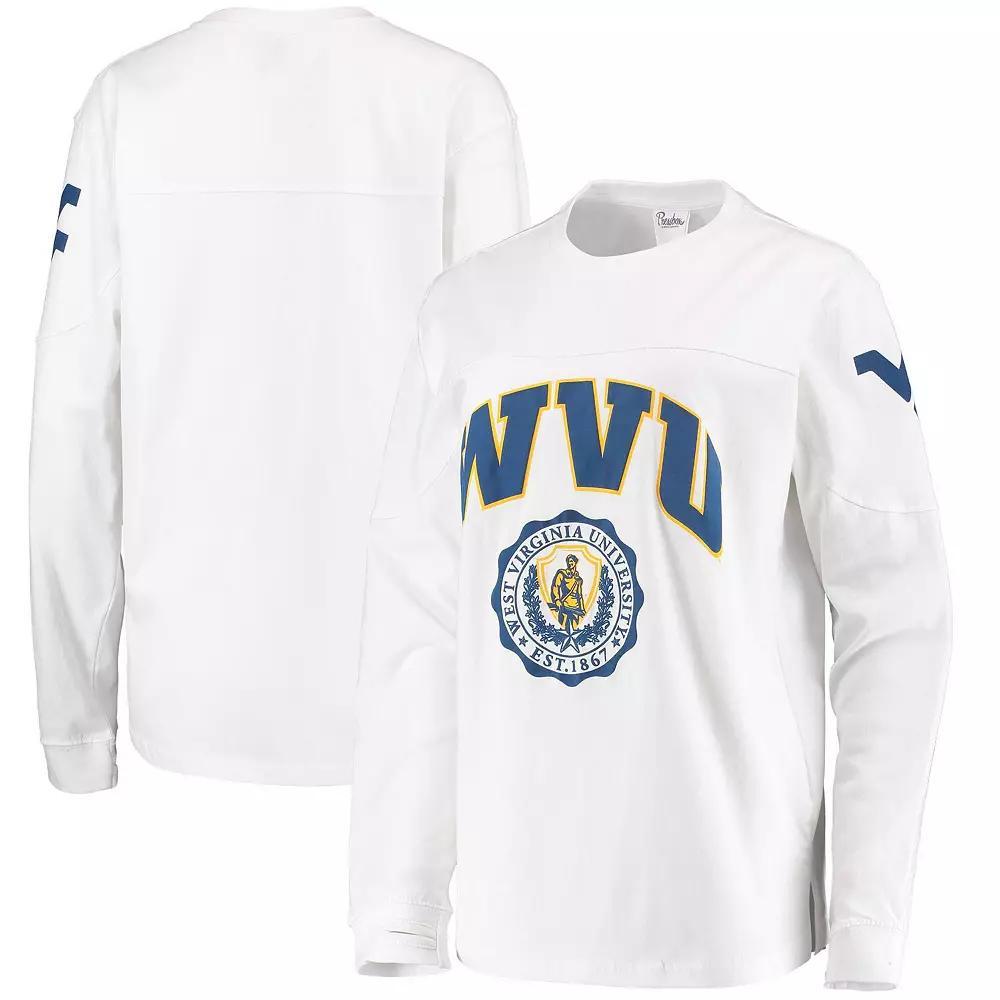 Women's Pressbox White West Virginia Mountaineers Edith Long Sleeve T-Shirt, Size: XL Product Image