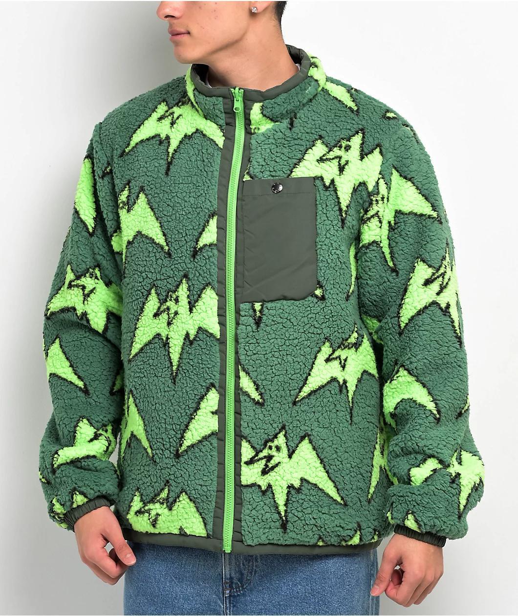 Airblaster Double Puff Green Reversible 5K Snowboard Jacket Product Image