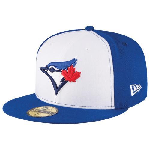 Men's New Era White/Royal Toronto Blue Jays 2017 Authentic Collection On-Field 59FIFTY Fitted Hat, Size: 7 5/8, Jay White Product Image