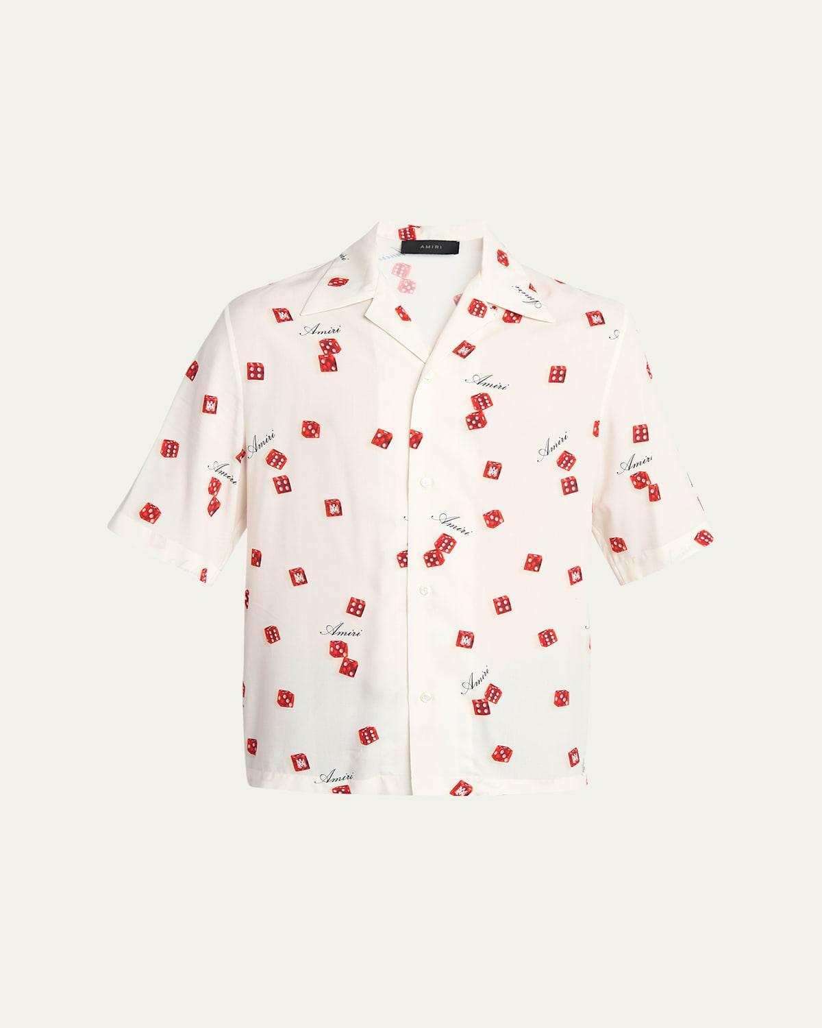Mens Dice Bowling Shirt Product Image
