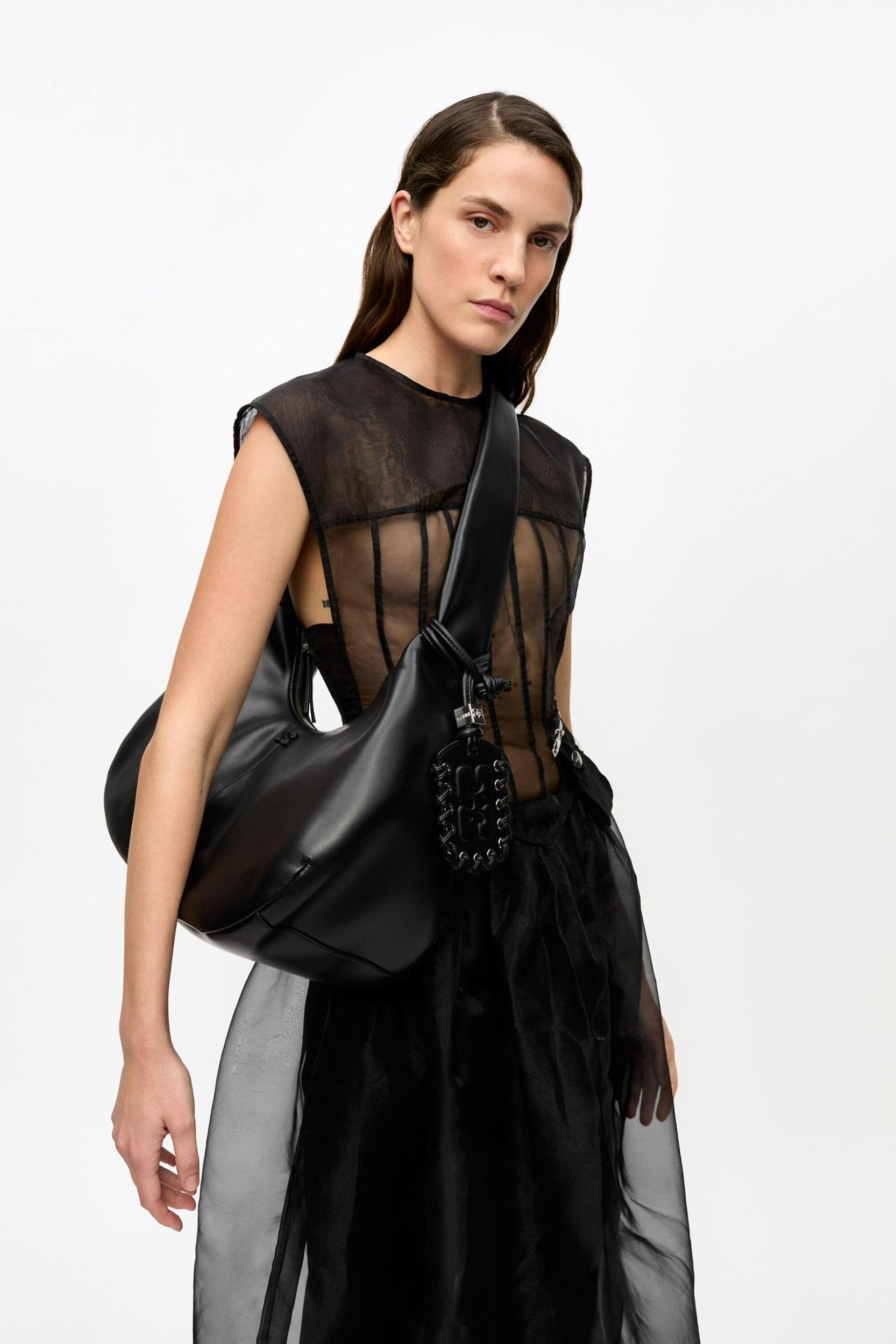 Black Medium Hobo Bag Product Image