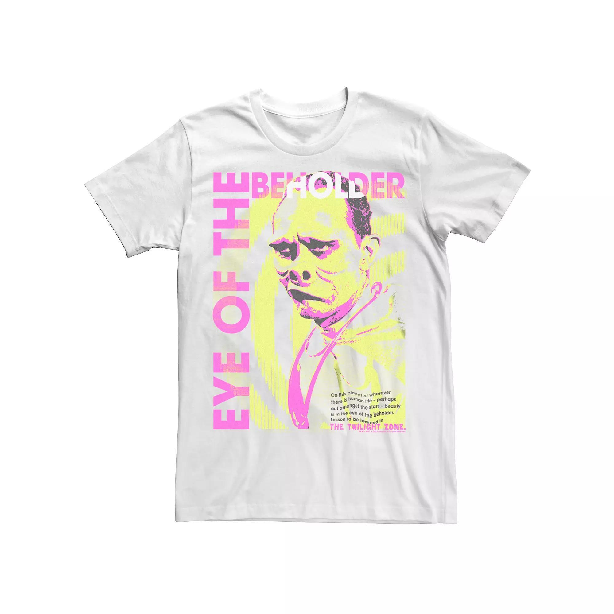 Men's The Twilight Zone Eye Of The Be Holder Tee, Size: XXL, White Product Image