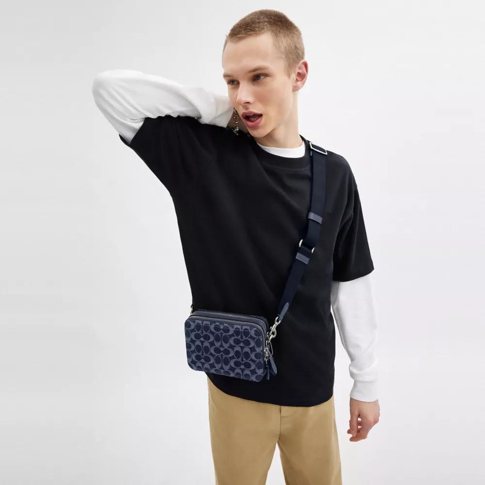 Charter Crossbody Bag 19 In Signature Denim Product Image