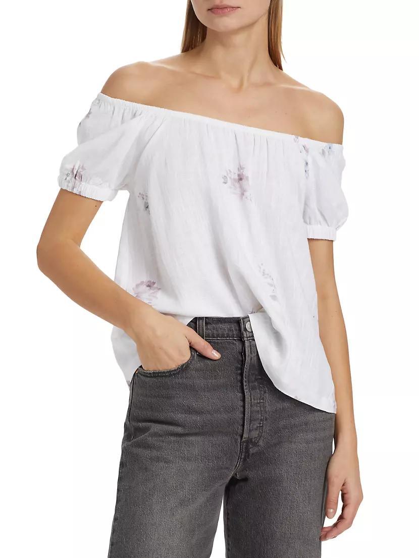 Farrah Floral Off-The-Shoulder Blouse Product Image