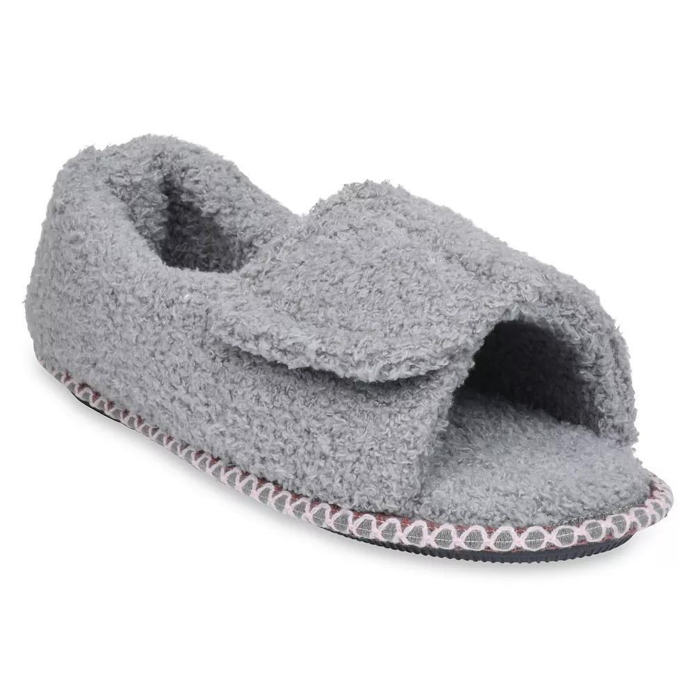 GaaHuu® Berber Adjustable Scuff Women's Slippers, Size: Small, Grey Product Image