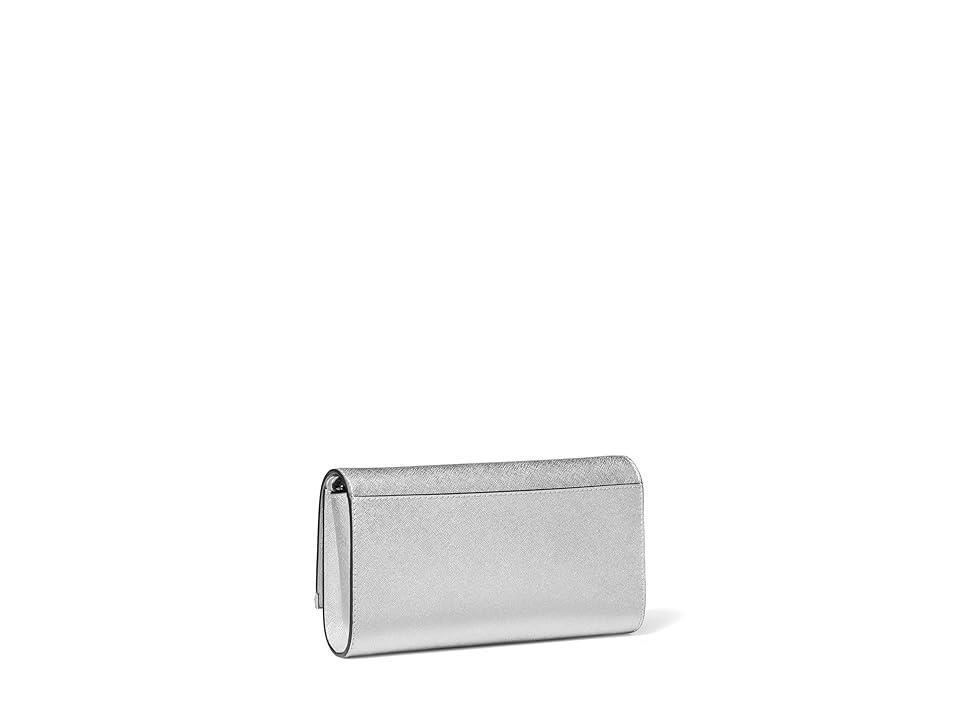 Large East-West Leather Clutch Bag Product Image