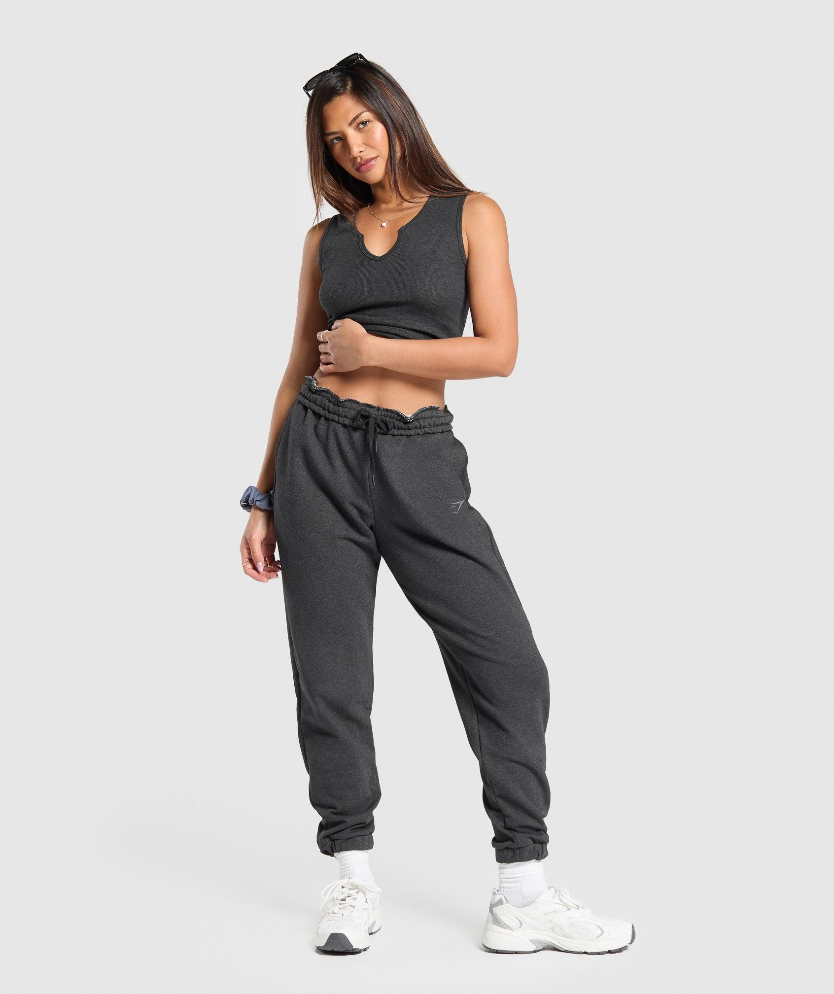 Gymshark Rest Day Sweats Joggers - Black Marl Female Product Image