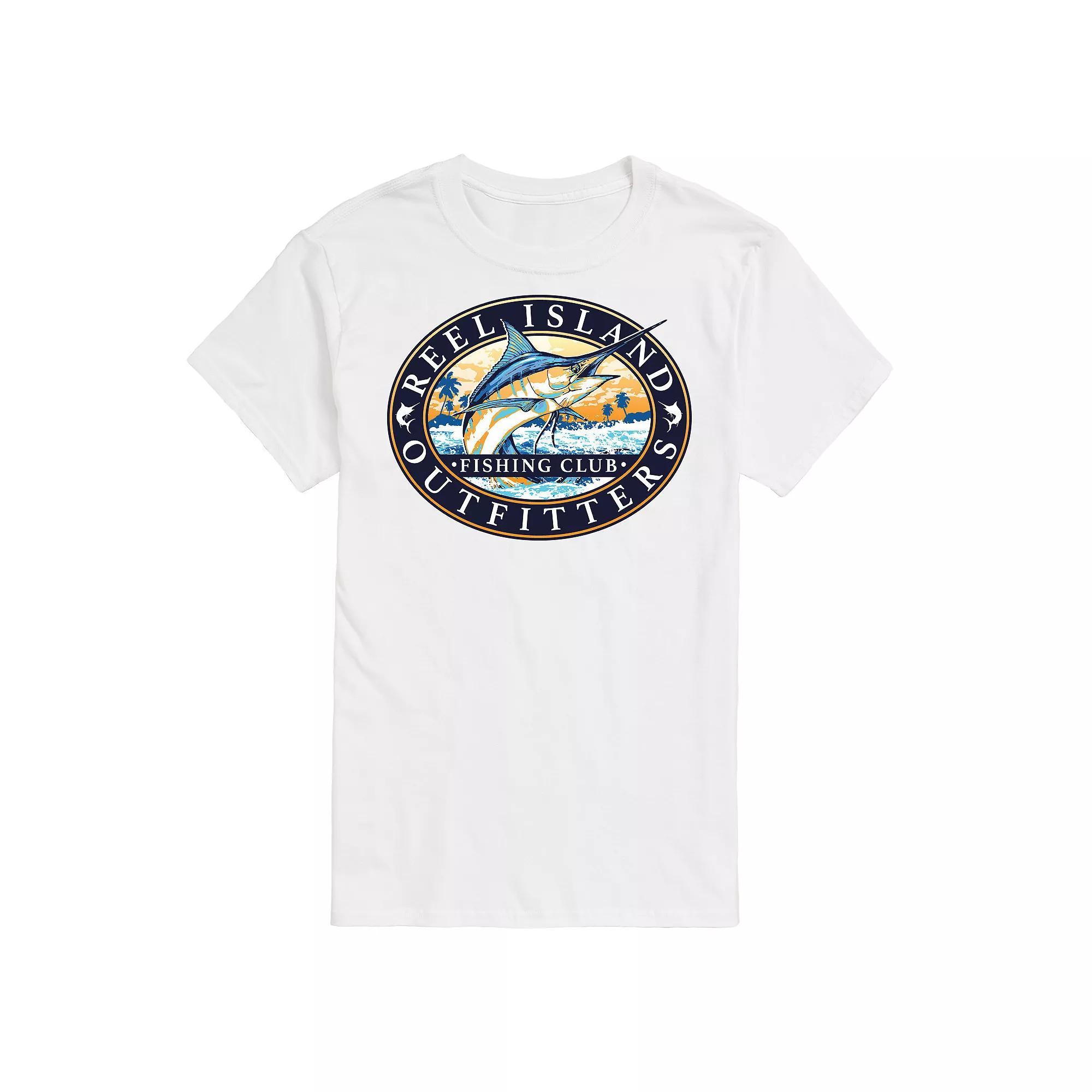 Men's Reel Island Outfitters Tee, Size: Medium, White Product Image