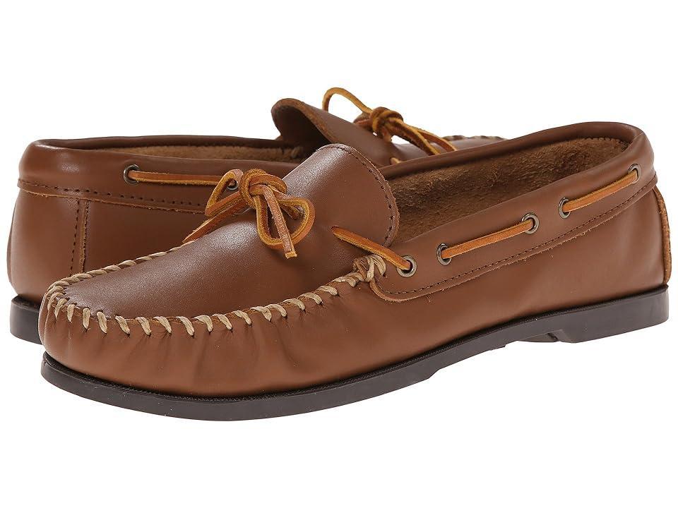 Minnetonka Camp Mocc (Maple Smooth Leather) Men's Slippers Product Image