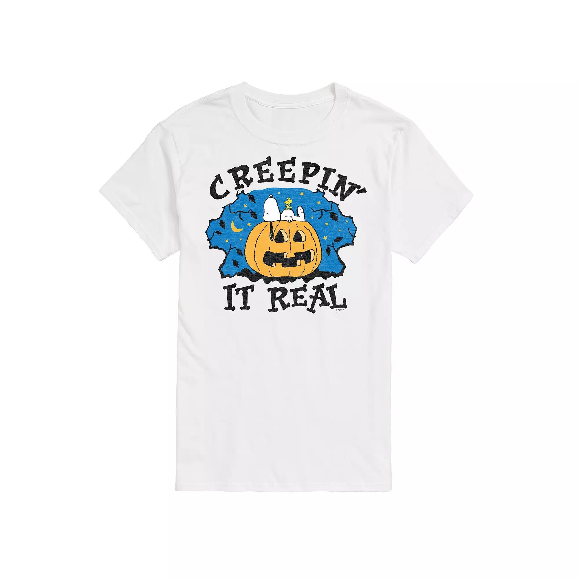 Big & Tall Peanuts Creepin It Real Tee, Mens Product Image