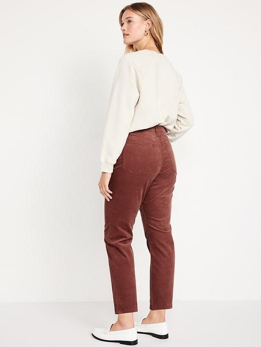 High-Waisted OG Straight Corduroy Ankle Pants Product Image