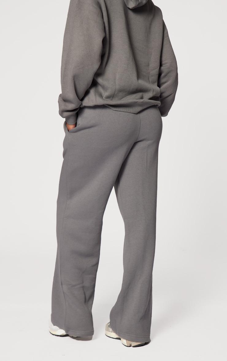 Charcoal Pintuck Drawstring Straight Leg Leg Sweatpants Product Image