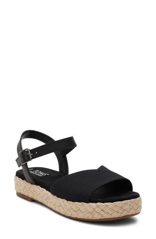 Toms Womens Abby Ankle Strap Espadrille Platform Sandals Product Image
