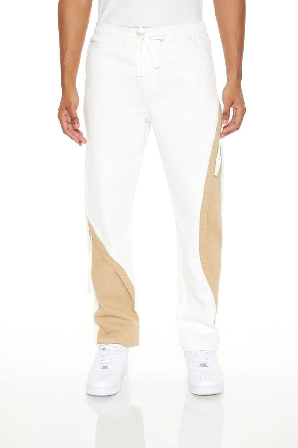 Colorblock Denim Joggers | Forever 21 Product Image