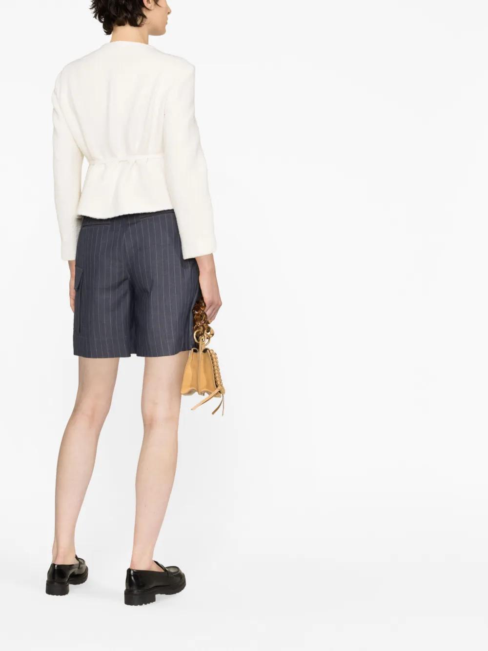 belted tweed jacket Product Image