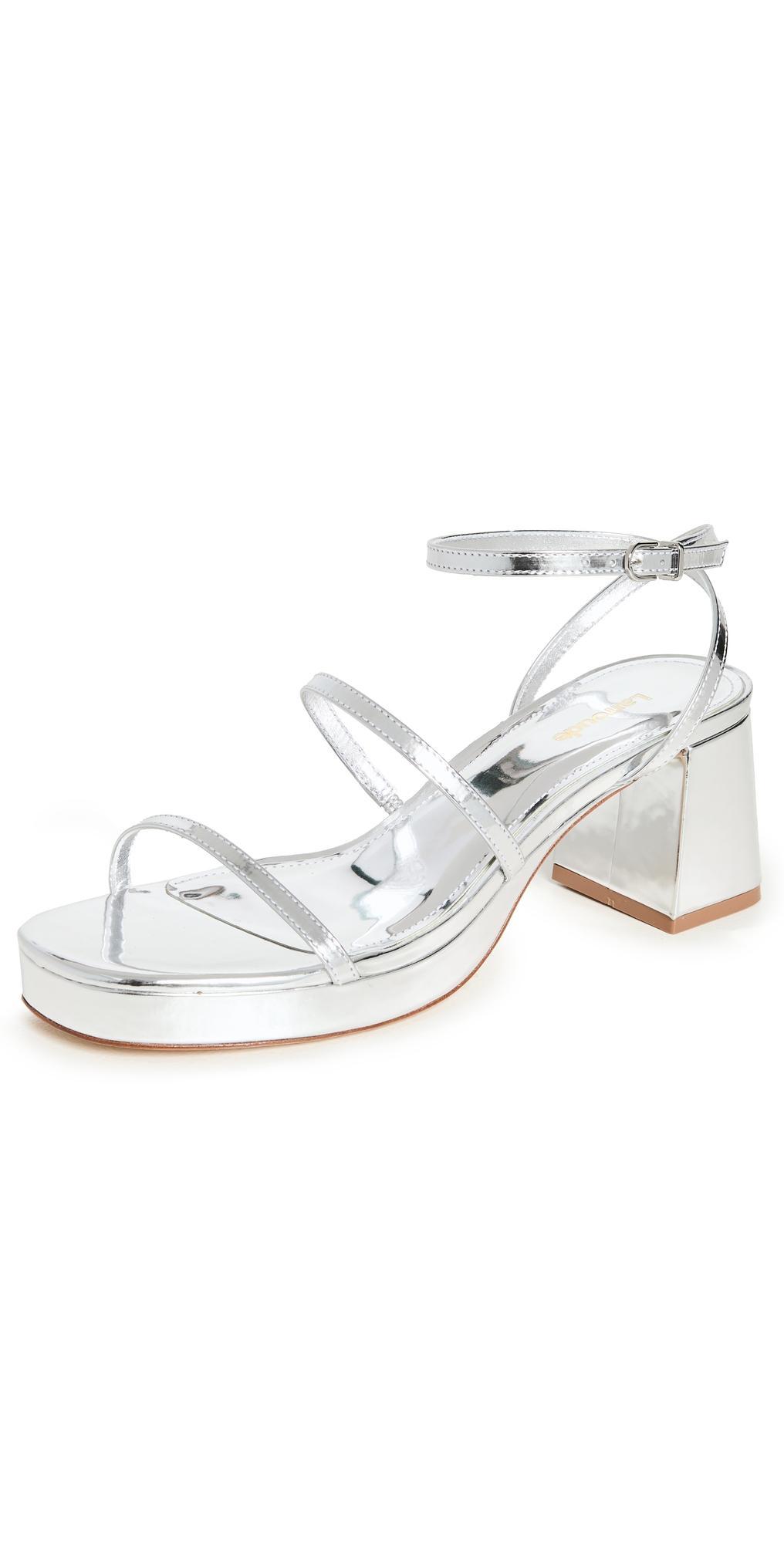 Larroud Gio Sandals Silver 5 Product Image