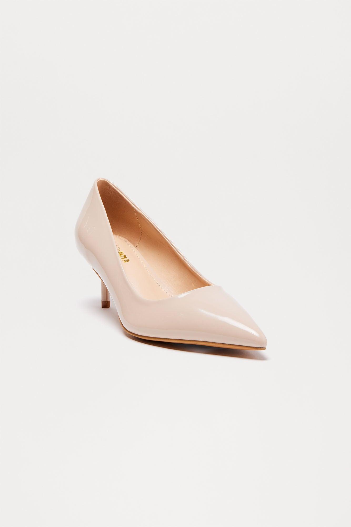 Ekaterina Mid Heel Pumps - Nude Product Image