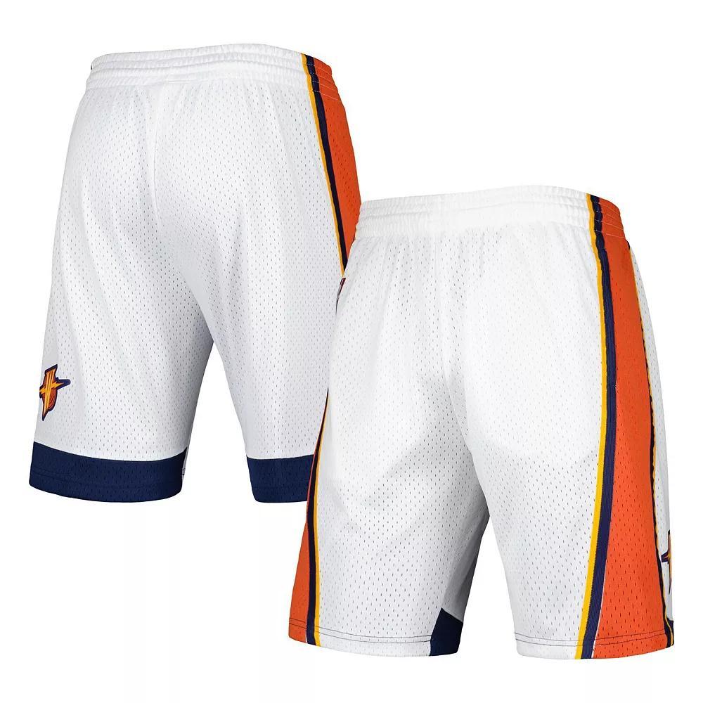 Men's Mitchell & Ness White Golden State Warriors 2009-10 Hardwood Classics Swingman Shorts, Size: 2XL Product Image