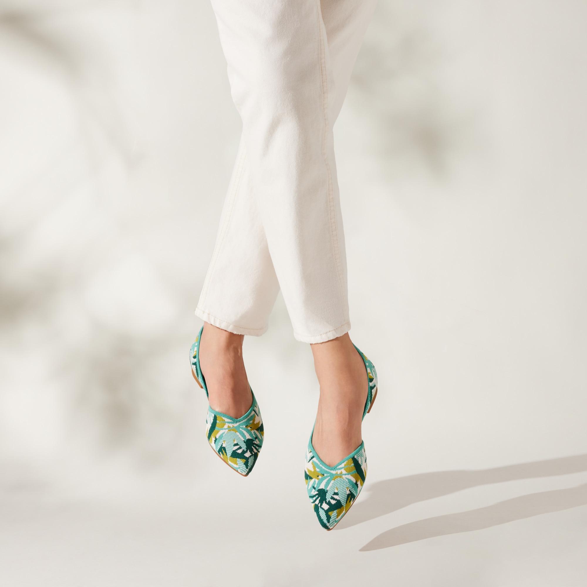 Pointed-Toe D'Orsay Flats (Melia) Product Image