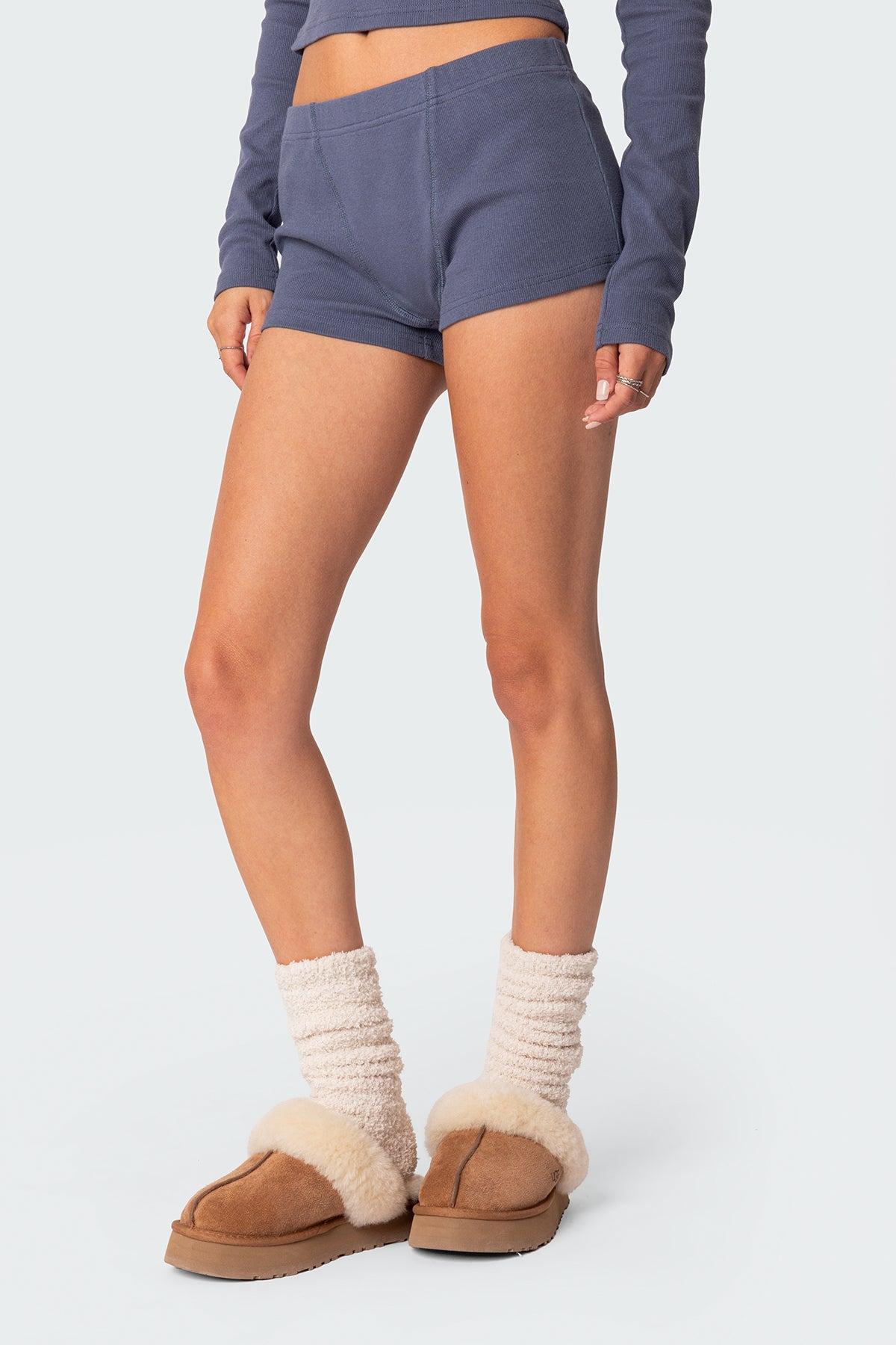 Rebekah Ribbed Shorts Product Image