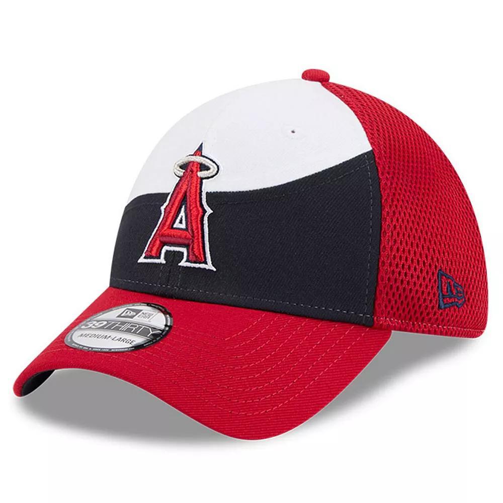 Men's New Era  White/Navy Los Angeles Angels 2025 Spring Training 39THIRTY Flex Hat, Size: Large/XL Product Image