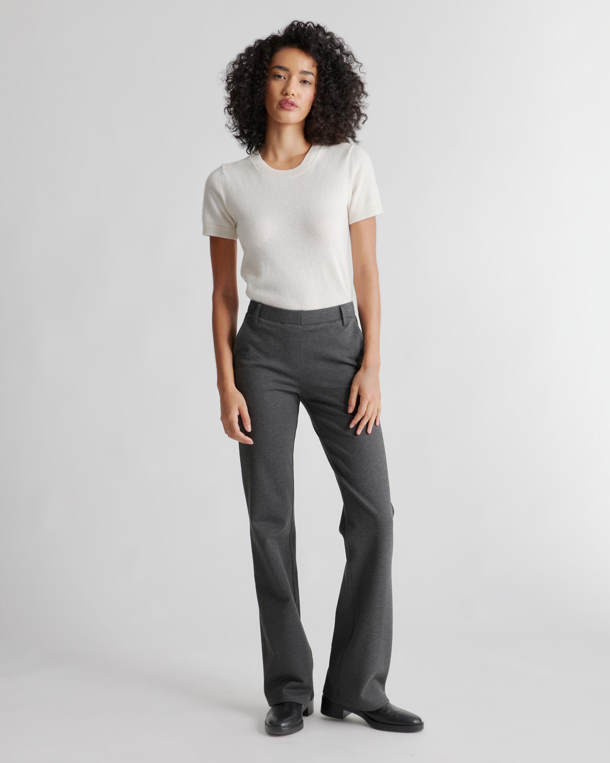 Quince | Women's Ultra-Stretch Ponte Bootcut Pants Tall Rayon Product Image