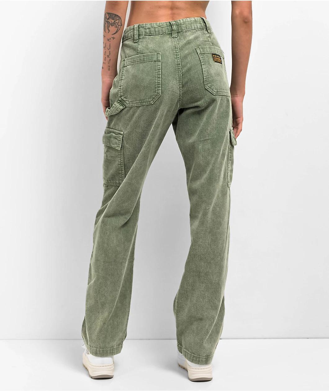 Fivestar General Green Mineral Wash Corduroy Cargo Pants Product Image