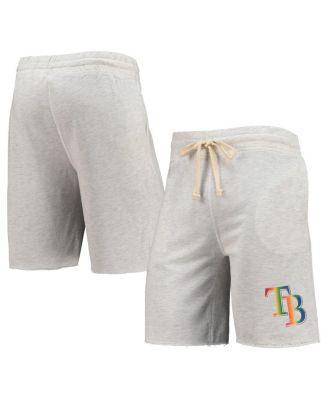 Men's Concepts Sport Oatmeal Tampa Bay Rays Mainstream Logo Terry Tri-Blend Shorts, Size: Medium, Team Product Image
