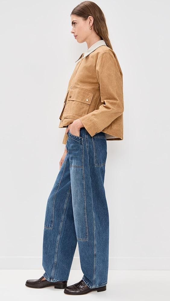 THE GREAT. The Waxed Swingy Jacket | Shopbop Product Image