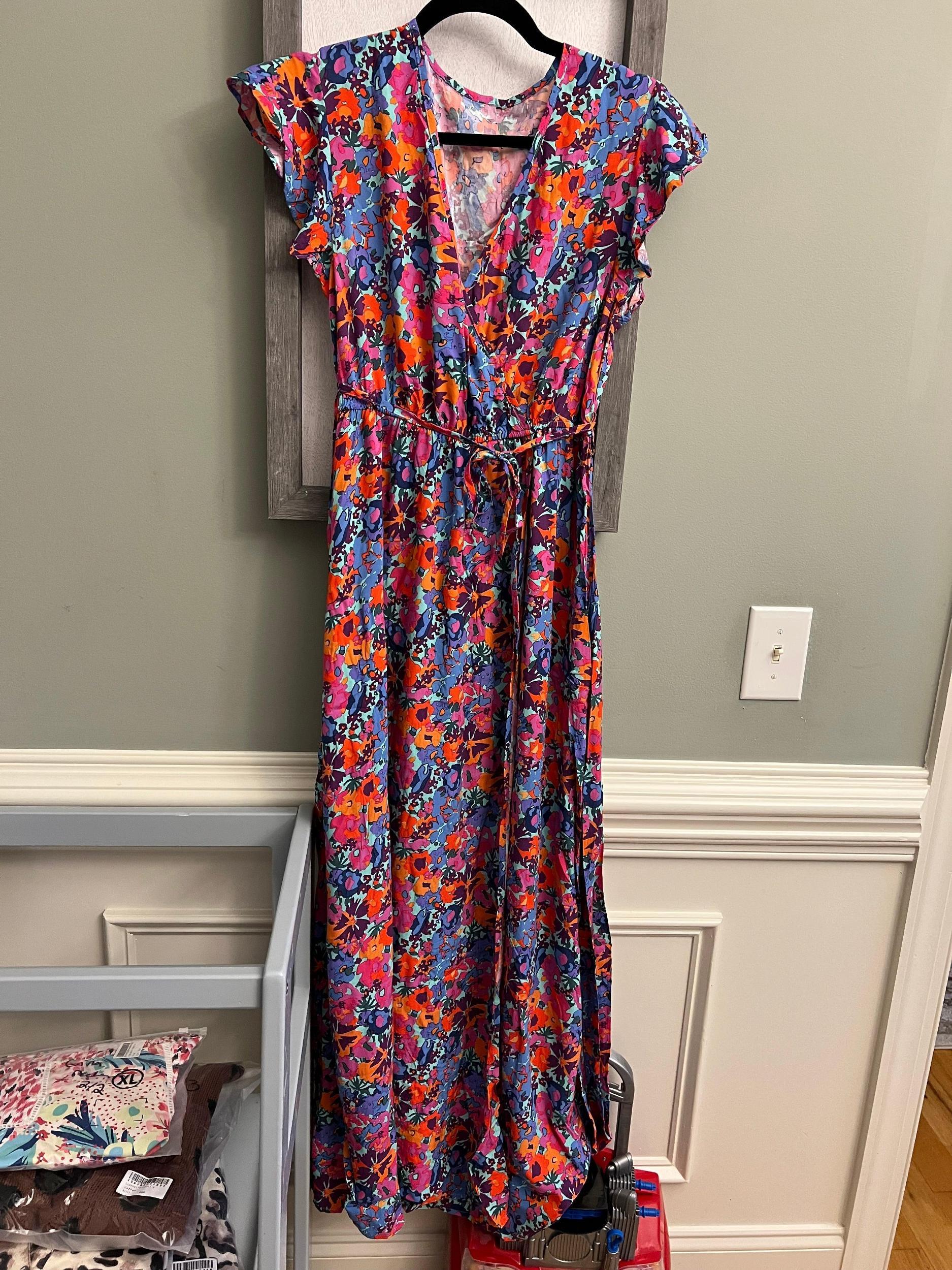 Floral Wrap Maxi Dress- Preorder Product Image