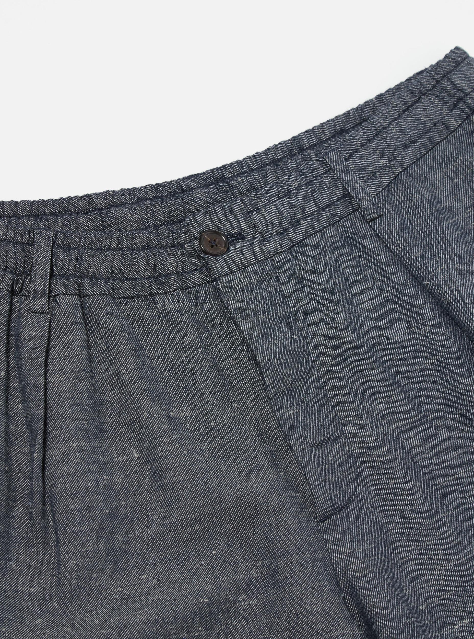 Denim Lord Cotton Linen Pleated Track Pant Product Image