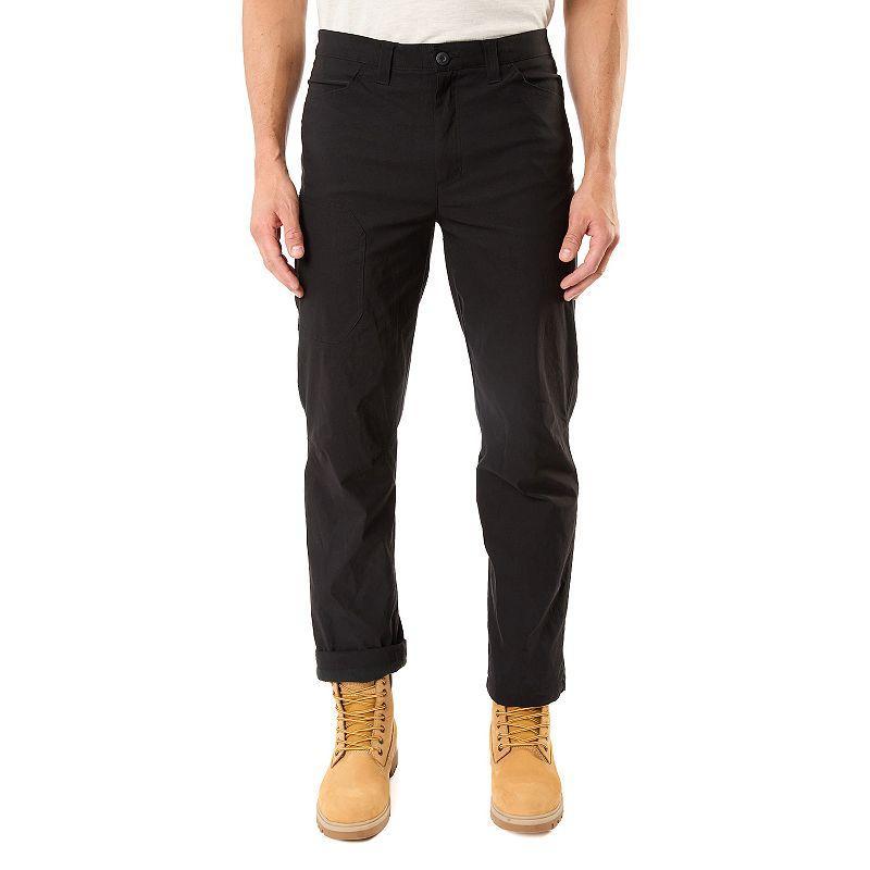 Mens Smiths Workwear Relaxed-Fit Fleece-Lined Stretch Performance Pants Green Product Image