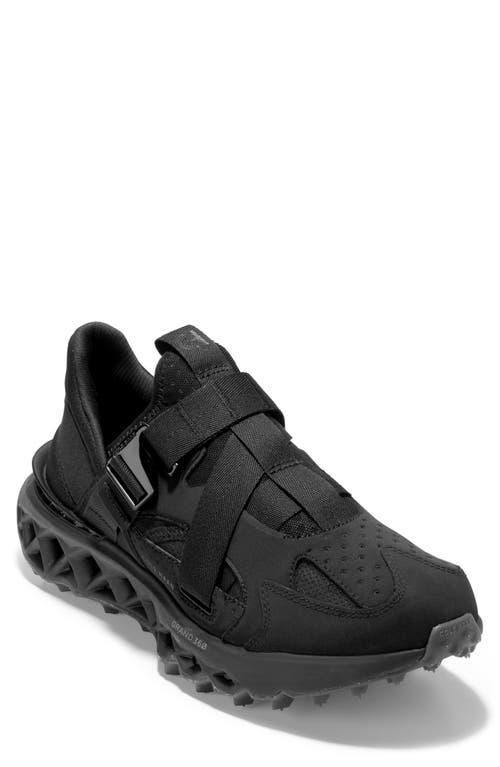 Cole Haan 5.Zerogrand Monk Strap Runner Black/Black) Men's Shoes Product Image