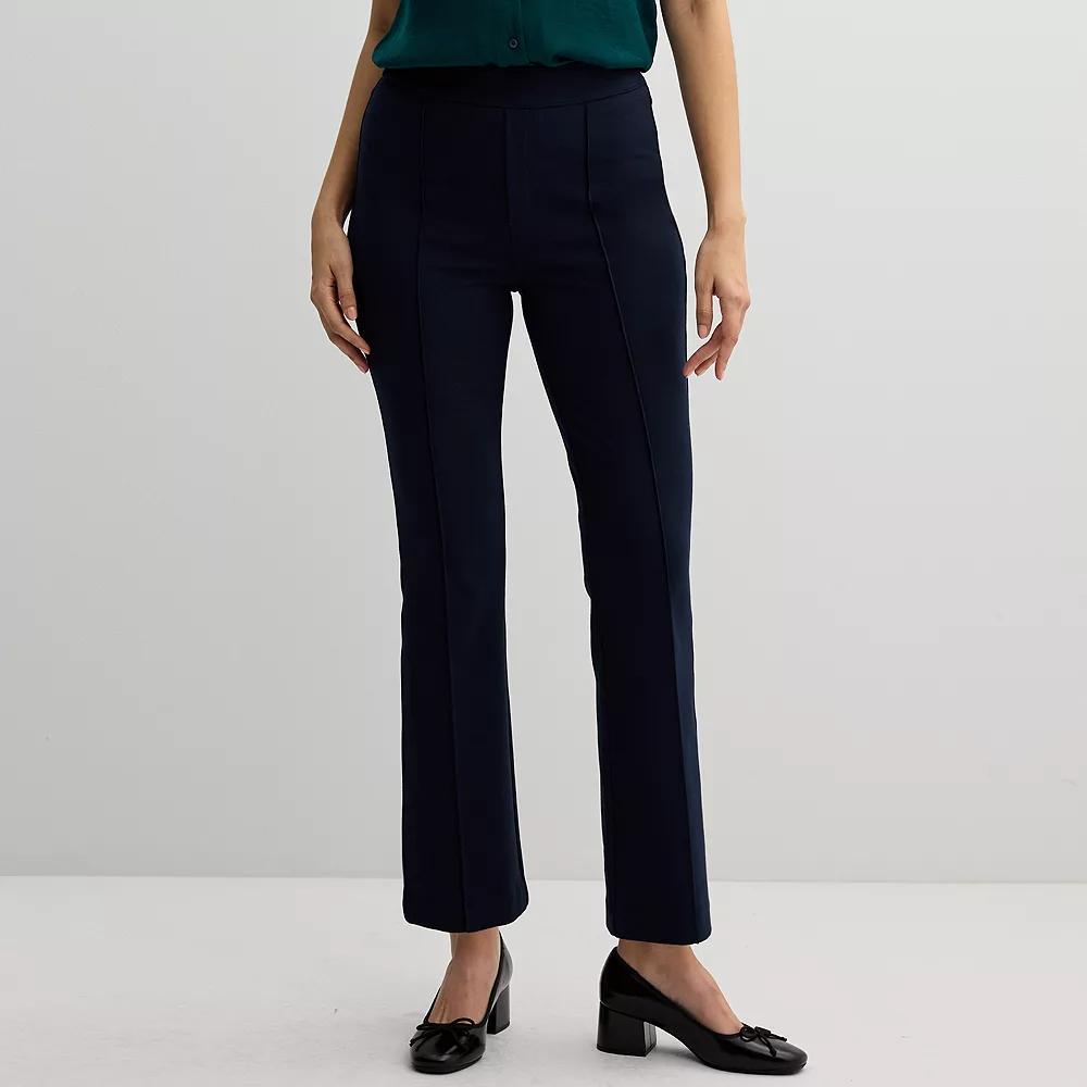 Women's Nine West Pintuck Bootcut Ponte Pants, Size: Small, Captain Product Image
