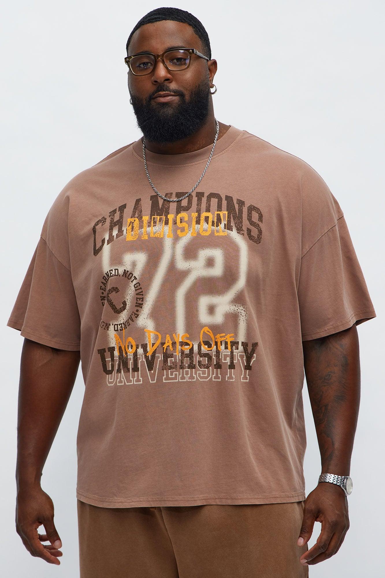 Champions Divisions 72 Oversized Short Sleeve Tee - Brown Product Image
