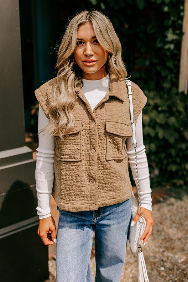 The Missing Piece Quilted Vest Product Image