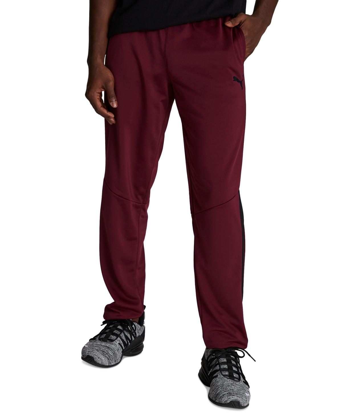 Puma Mens Contrast Panel Tricot Sweatpants - Black Product Image